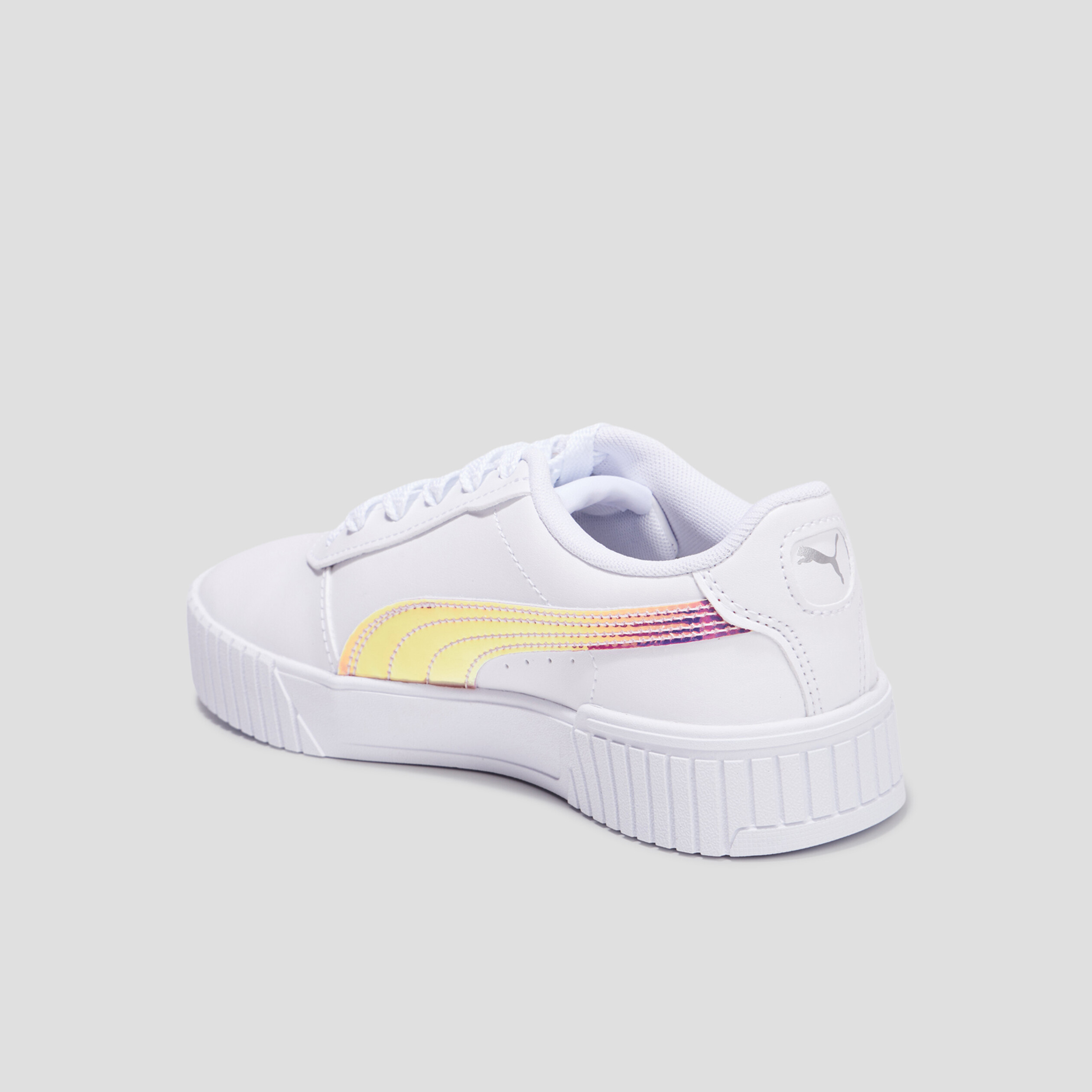 Tennis à lacets Puma Carina 2.0 Holo blanc fille | La Halle