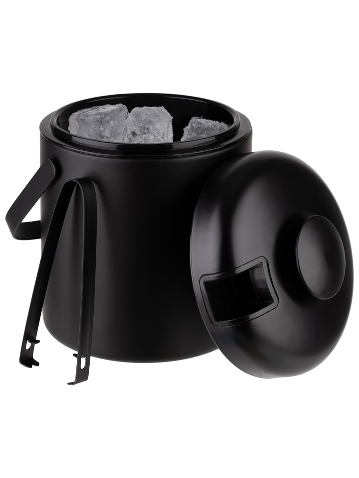 APS Eiseimer-Set in schwarz, Ø 14 cm, H: 22 cm, 1,3 Liter   günstig kaufen onesize