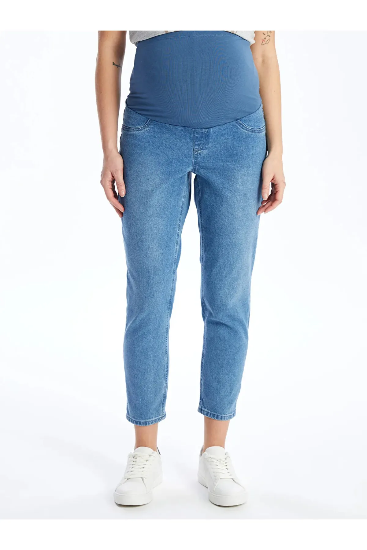 LC Waikiki  Umstandshose - Blau - Hoher Bund