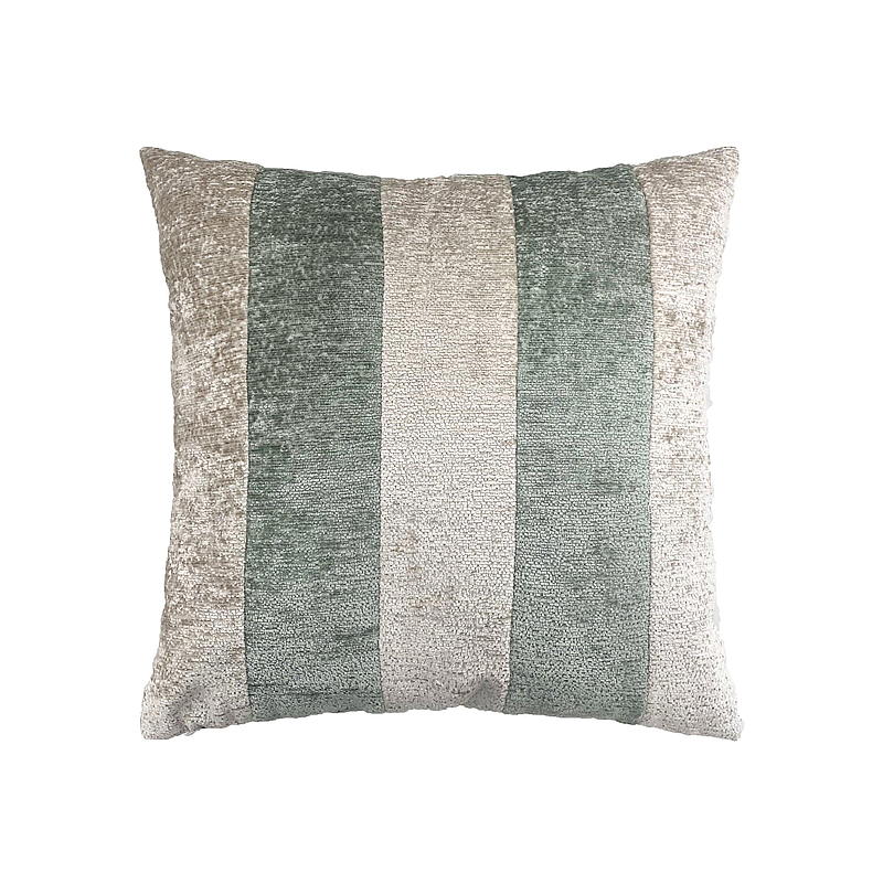 Home Pute 45x45 cm stripet grønn-beige