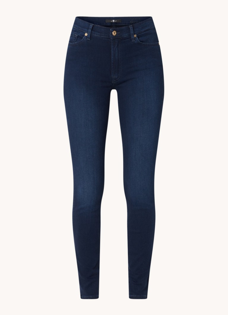 7 For All Mankind Korkeavyötäröiset pillifarkut stretch-kankaasta