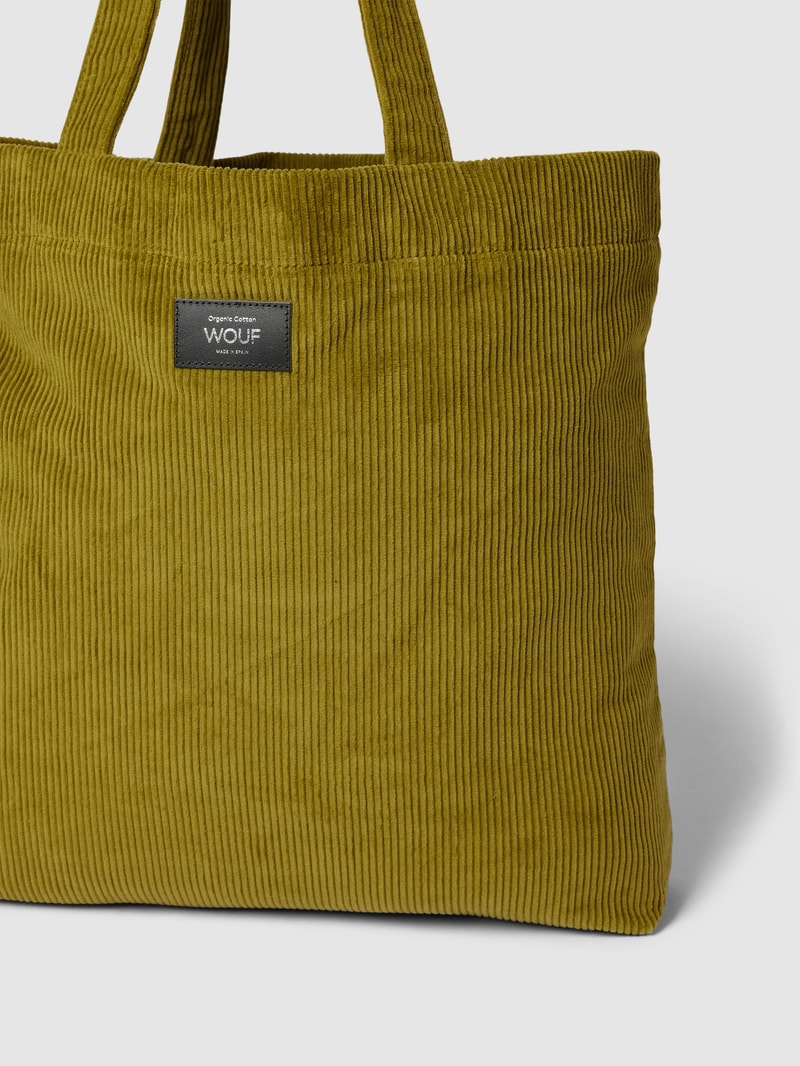 Tote Bag aus Cord Modell 'Olive' in olivgrün