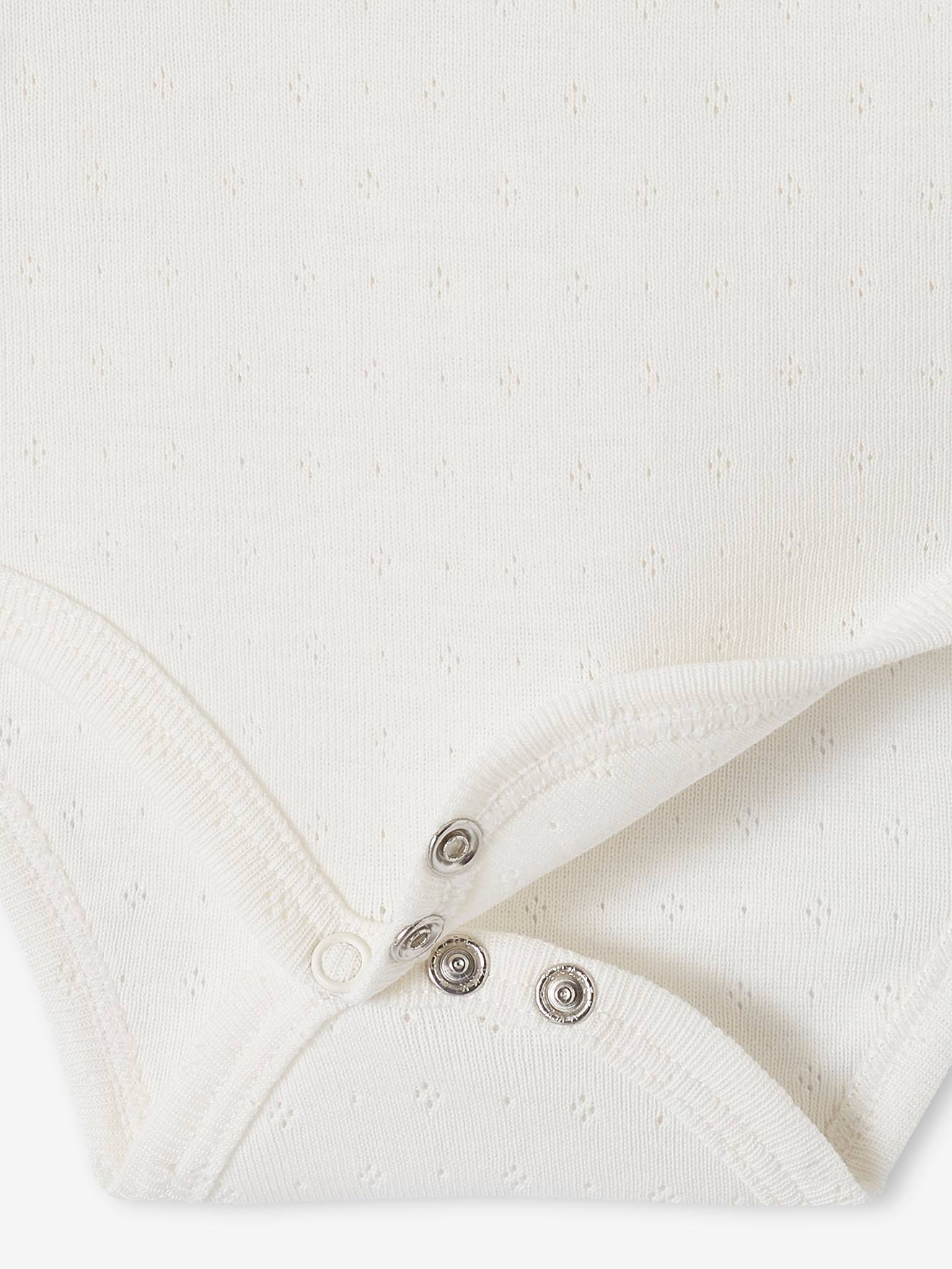 Vertbaudet 2er-Pack Mädchen Baby Bodys, lange Ärmel Oeko-Tex - altrosa