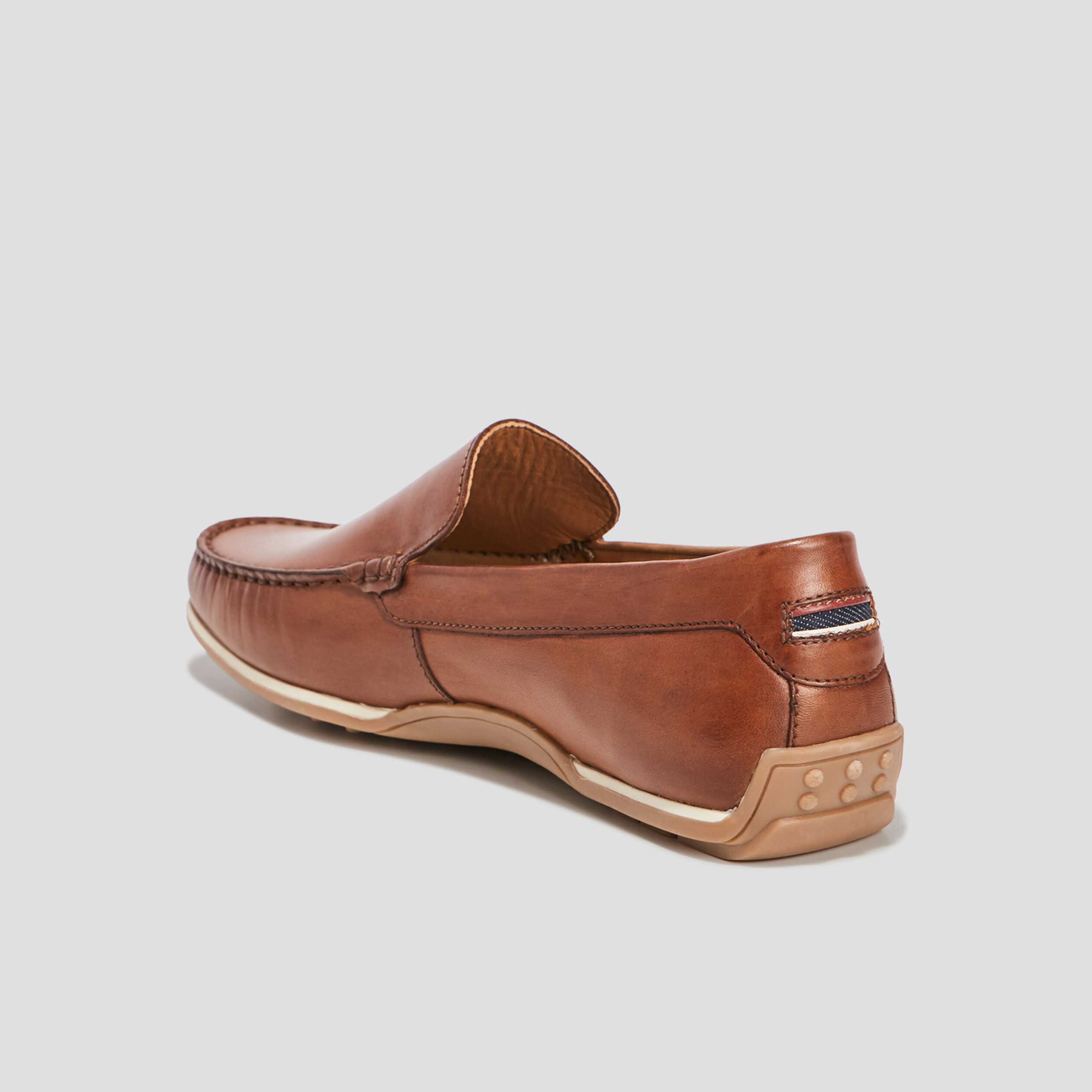 Mocassins en cuir marron homme | La Halle