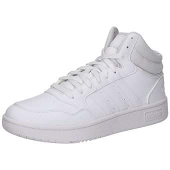 adidas Hoops 3.0 Mid Sneaker in weiß