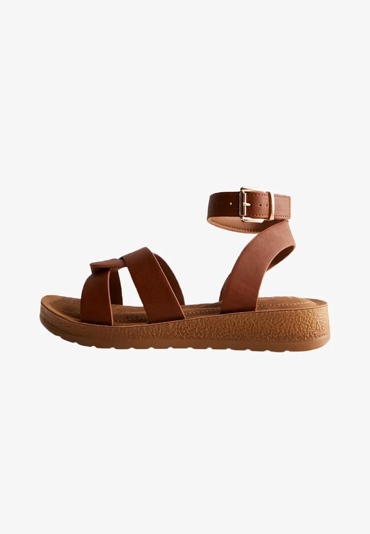 New Look Wide Fit 2 PART COMFORT - Sandalias de cuña