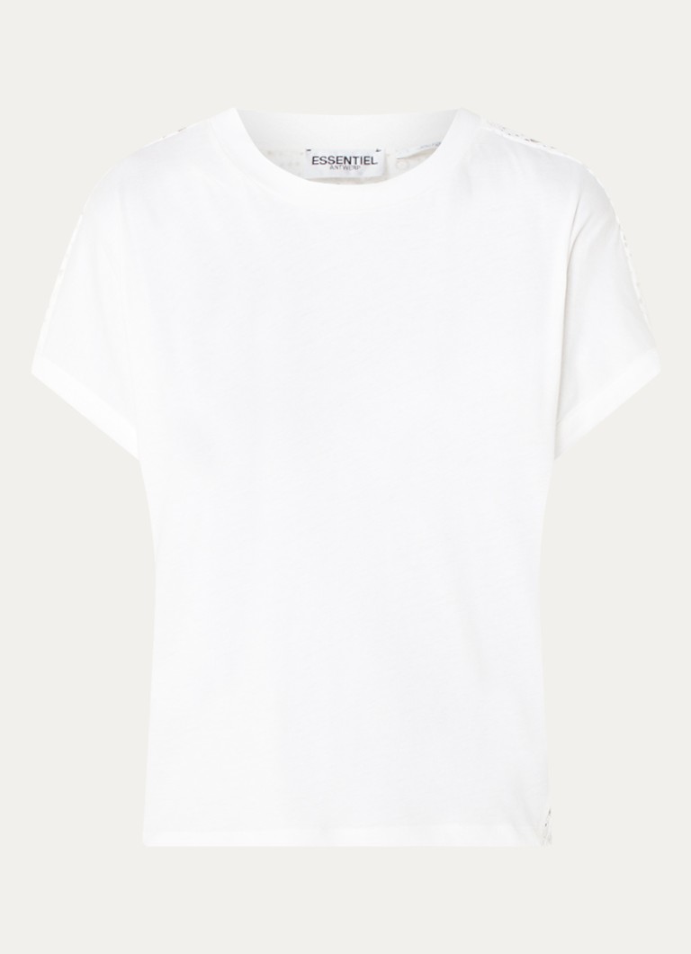 Top Essential Dresden in cotone biologico ricamato