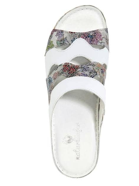 Pantoletten mit buntem Print