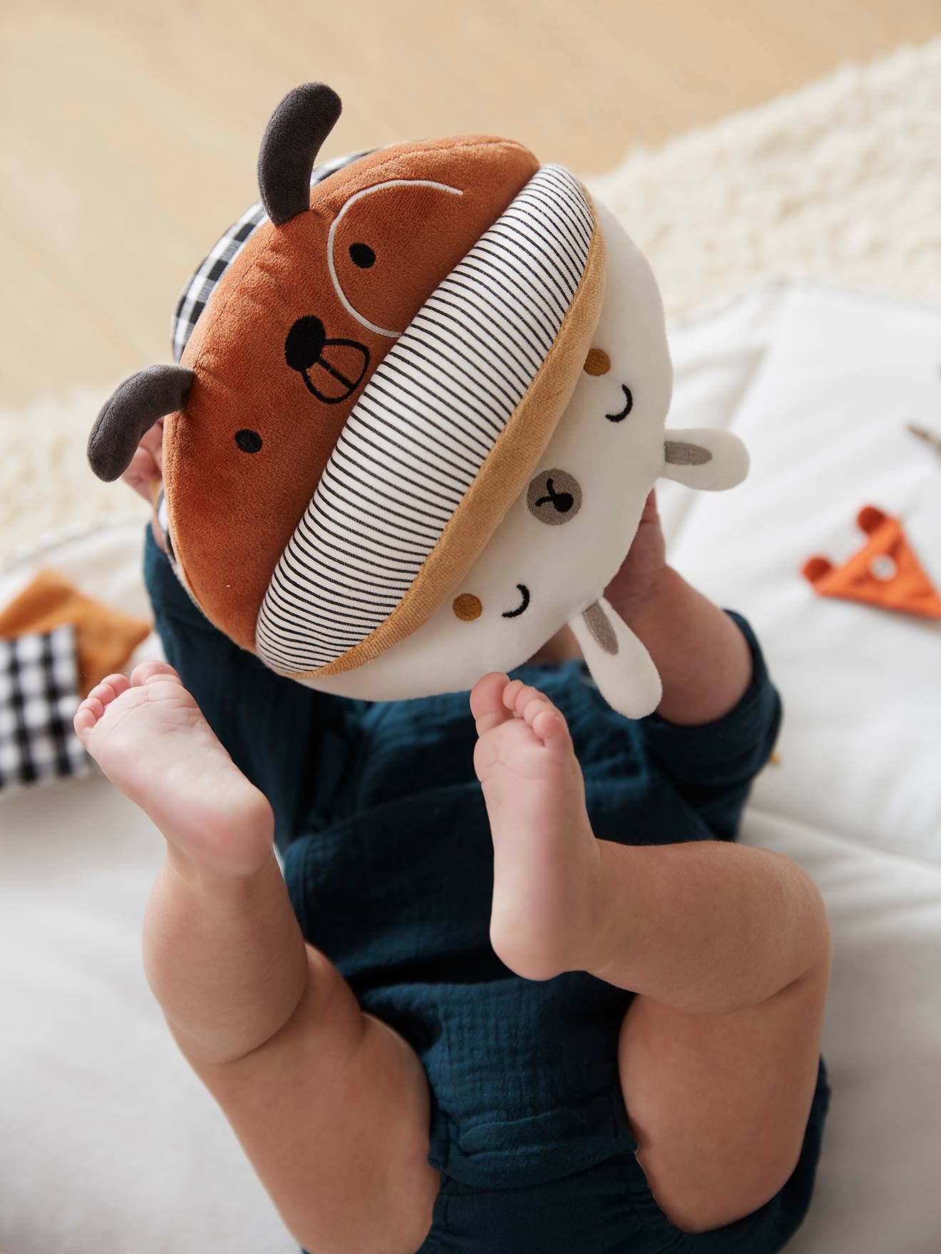 Balle sensorielle d'éveil MES PETITS JOUETS multicolore