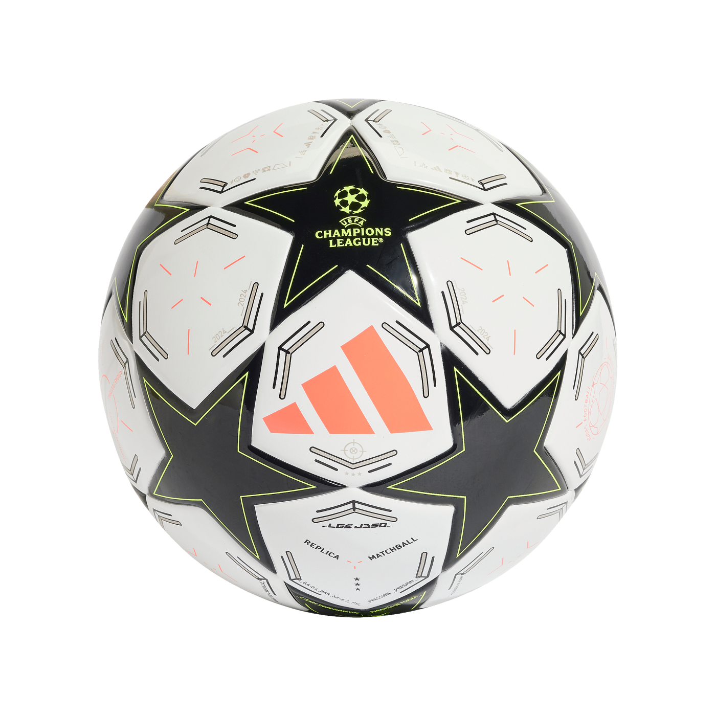 adidas UCL League 350 Trainingsball Weiss