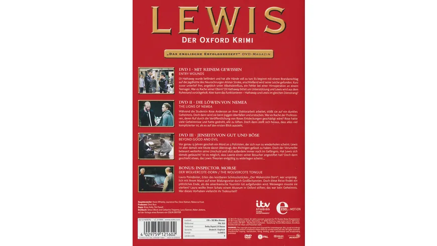 Lewis - Der Oxford Krimi - Staffel 8  [4 DVDs]
