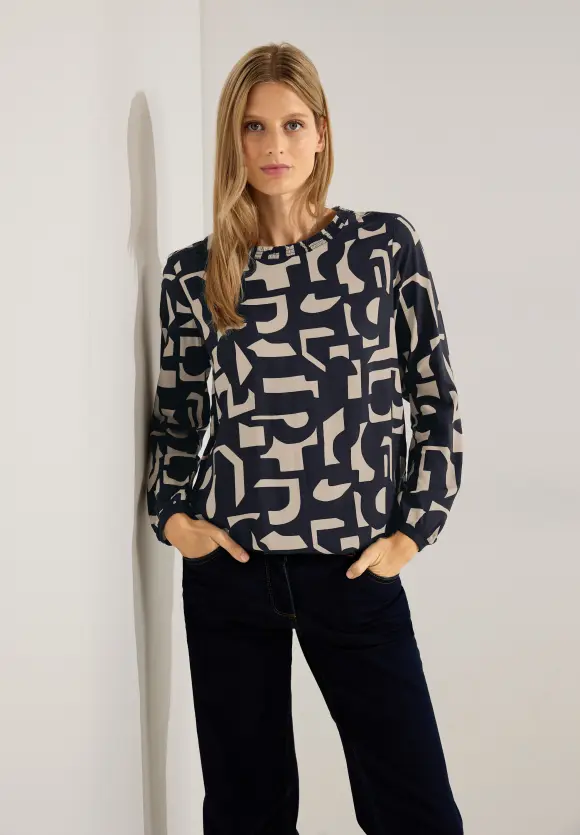 CECIL Bluse mit Smockdetails