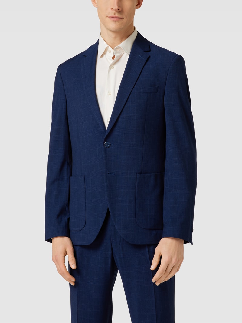 Sakko mit Strukturmuster in marineblau