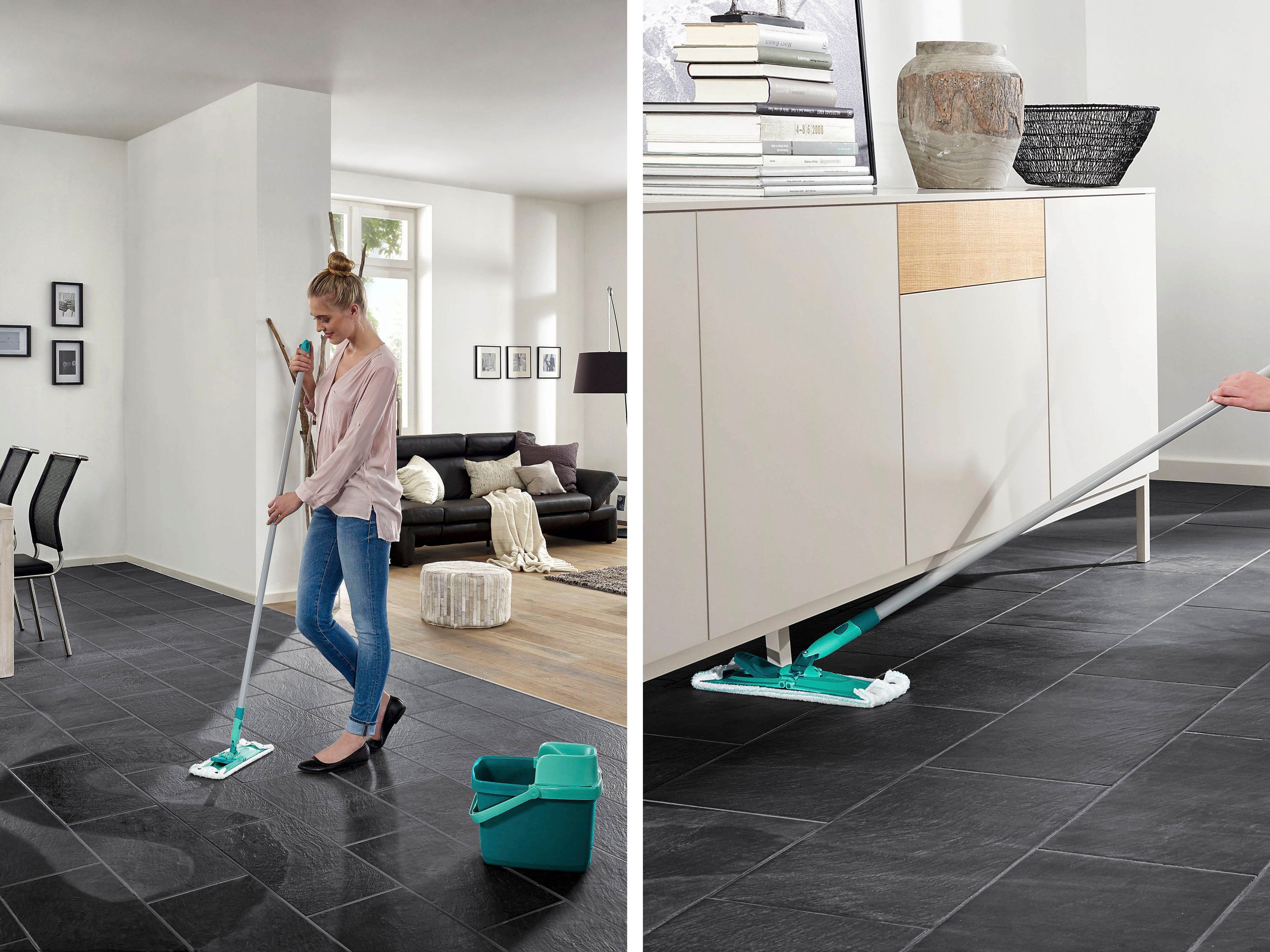 Leifheit Bodenwischer-Set Set Combi Clean, Wischbreite 33 cm