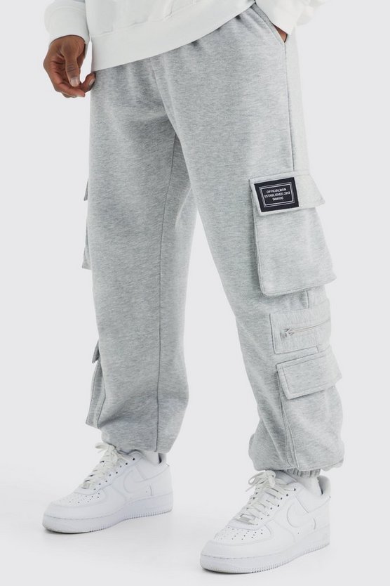 Jersey Cargo-Jogginghose mit Reißverschluss-Detail