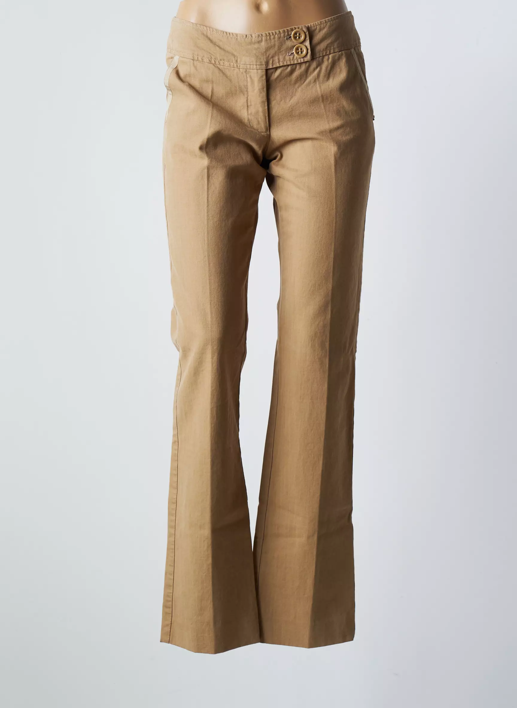 Hartford Pantalons Flare Femme couleur beige