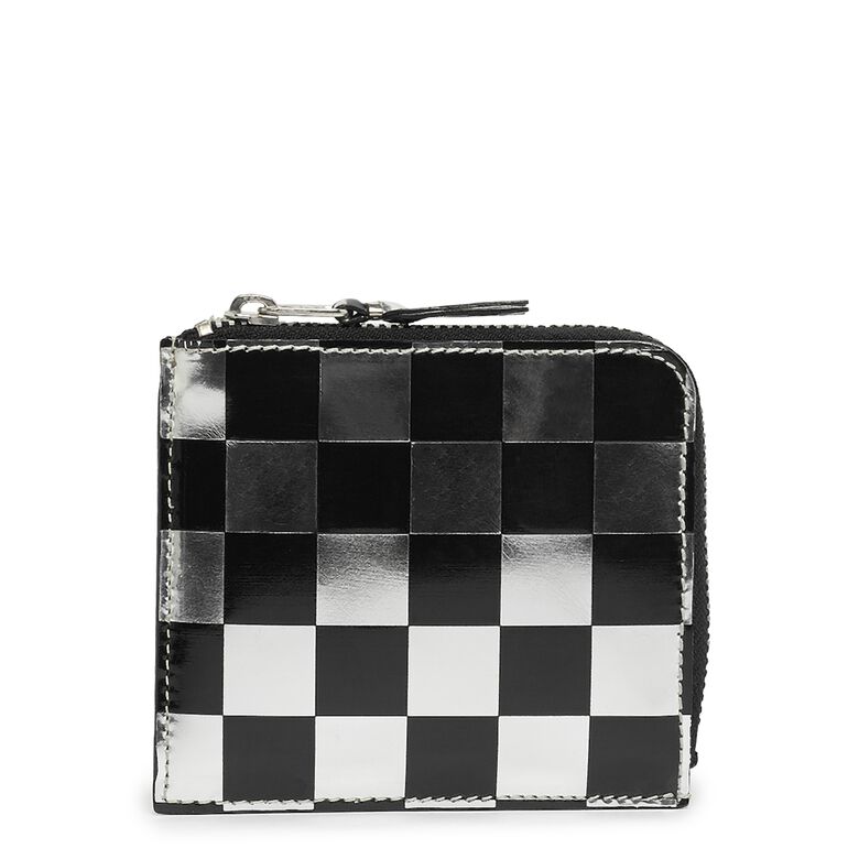 Comme des Garcons Wallet Comme des Garcons Wallet SA3100GA 'Optical' check/silver