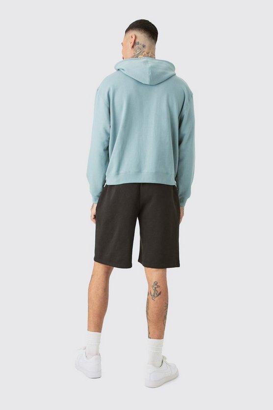 Tall Oversize Jersey-Shorts mit Print