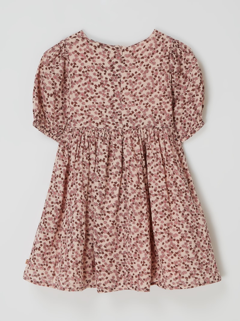Kleid mit floralem Muster in rosé