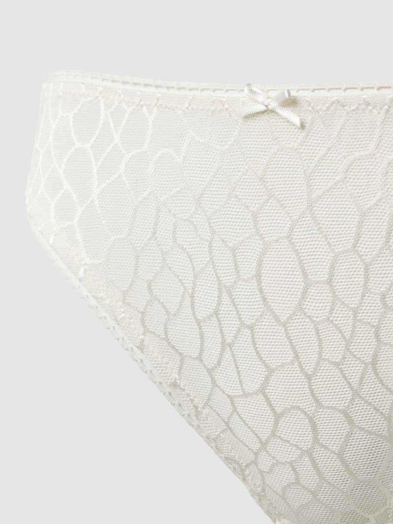 Slip mit Schleifen-Detail in offwhite