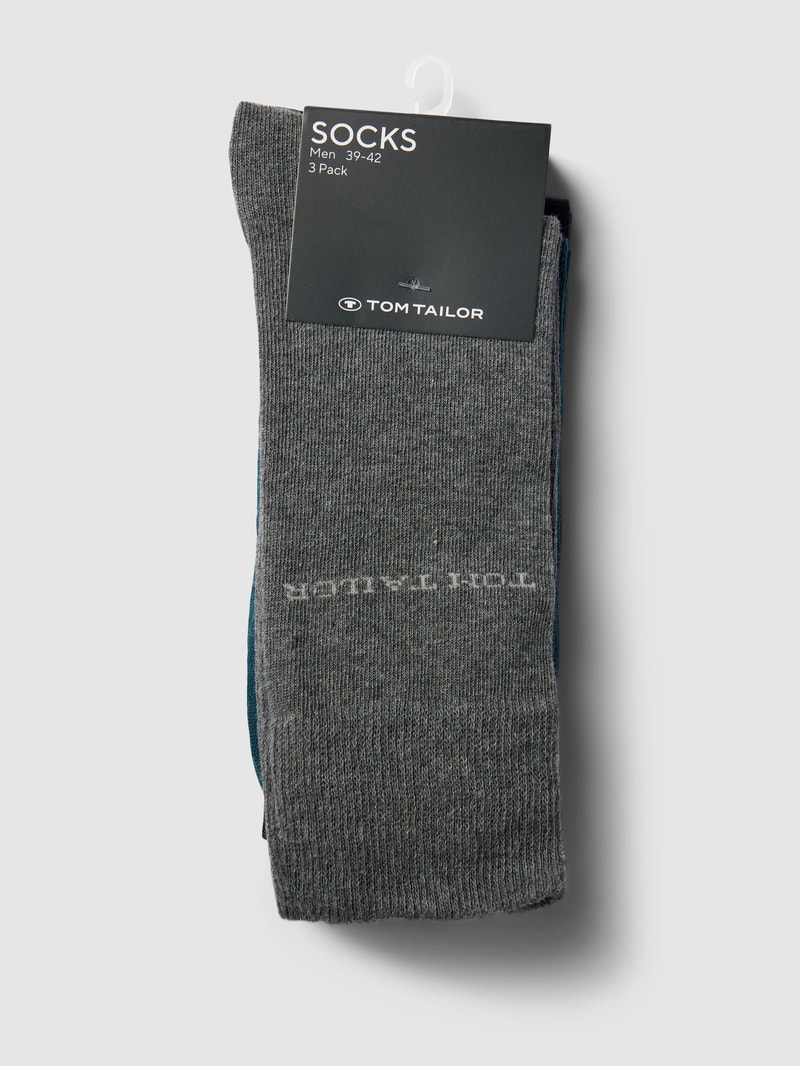 Socken im 3er-Pack in petrol
