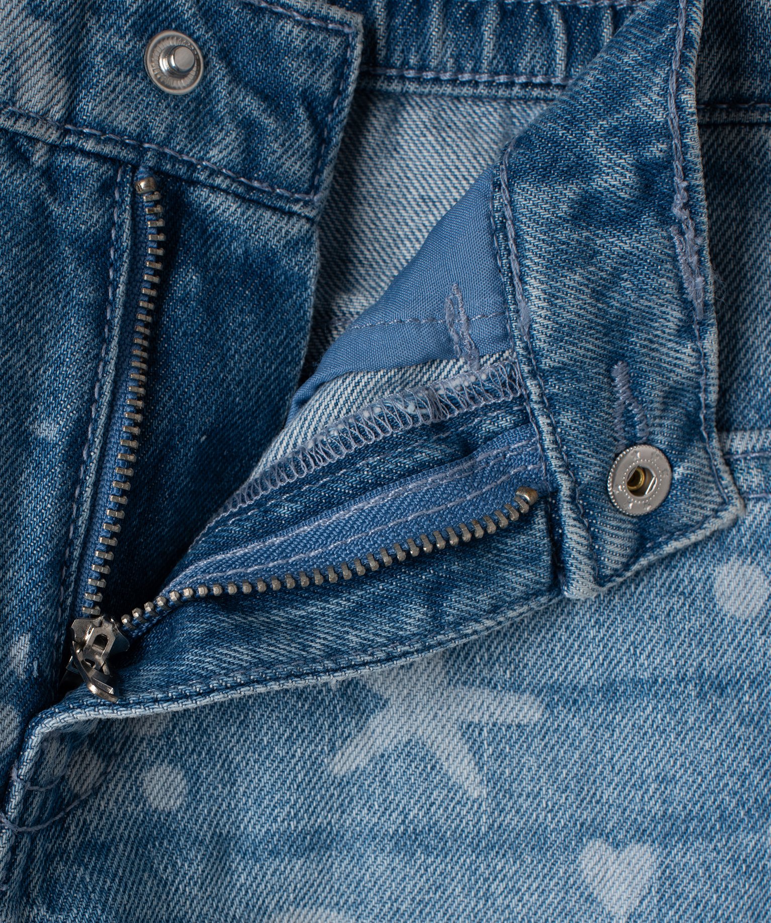 Jean à motifs coeurs coupe ample fille stone | GEMO