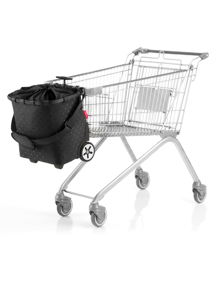 Reisenthel carrycruiser - Einkaufstrolley 47.5 cm (frame raffia black) in frame glossy dots black günstig kaufen onesize