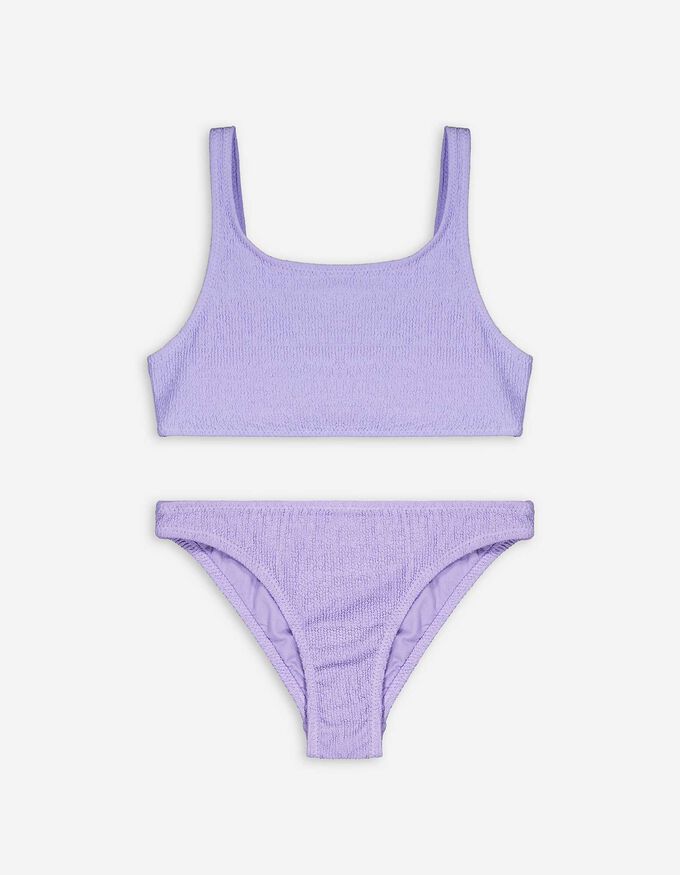 Set aus Bikinitop und Bikinislip - Rippenstruktur