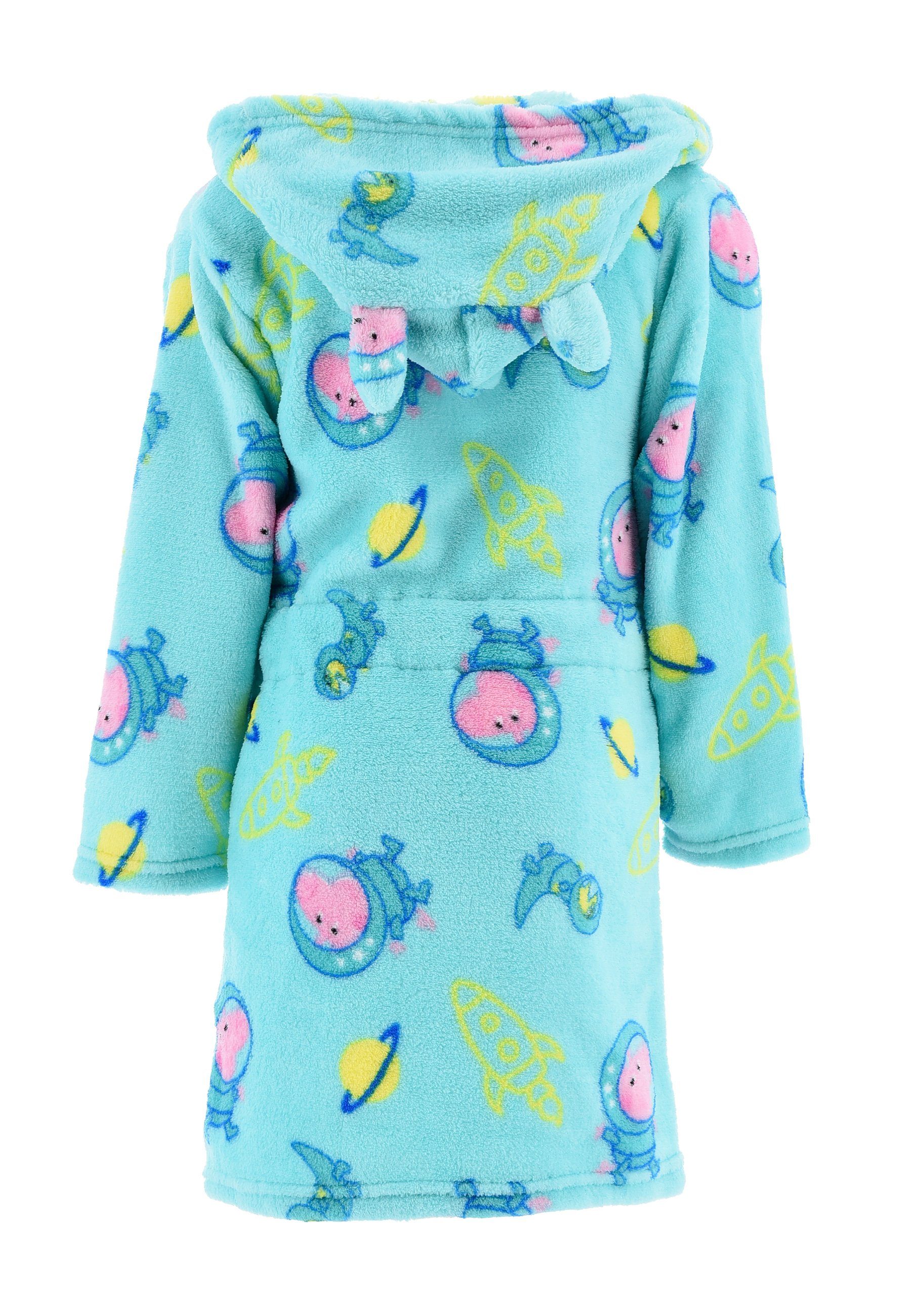 Peppa Pig Kinderbademantel Peppa Wutz George Jungen Kinder-Bademantel Morgenmantel mit Kapuze