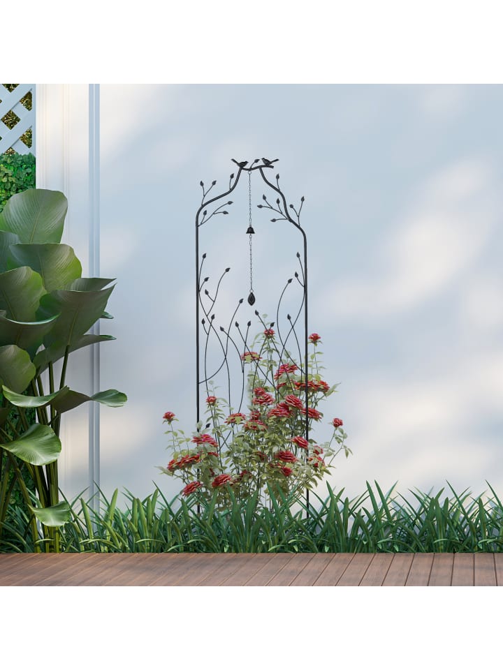 relaxdays 2 x Rankgitter in Schwarz - (B)45 x (H)170 x (T)4 cm günstig kaufen onesize