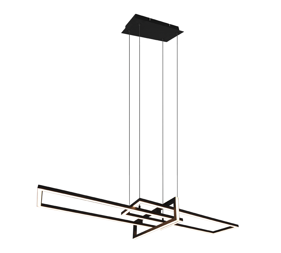 TRIO LED Pendelleuchte Salinas Schwarz