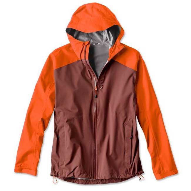 Orvis Ultralight Storm 2.5L Watjacke, Burnt Henna (Orange und Burgunderrot)