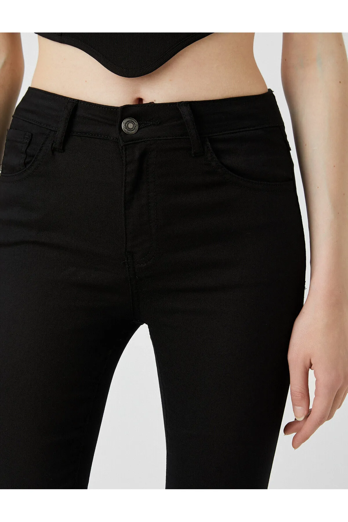 Koton  Slim-Fit-Jeans mit hoher Taille – Skinny-Fit-Jeans