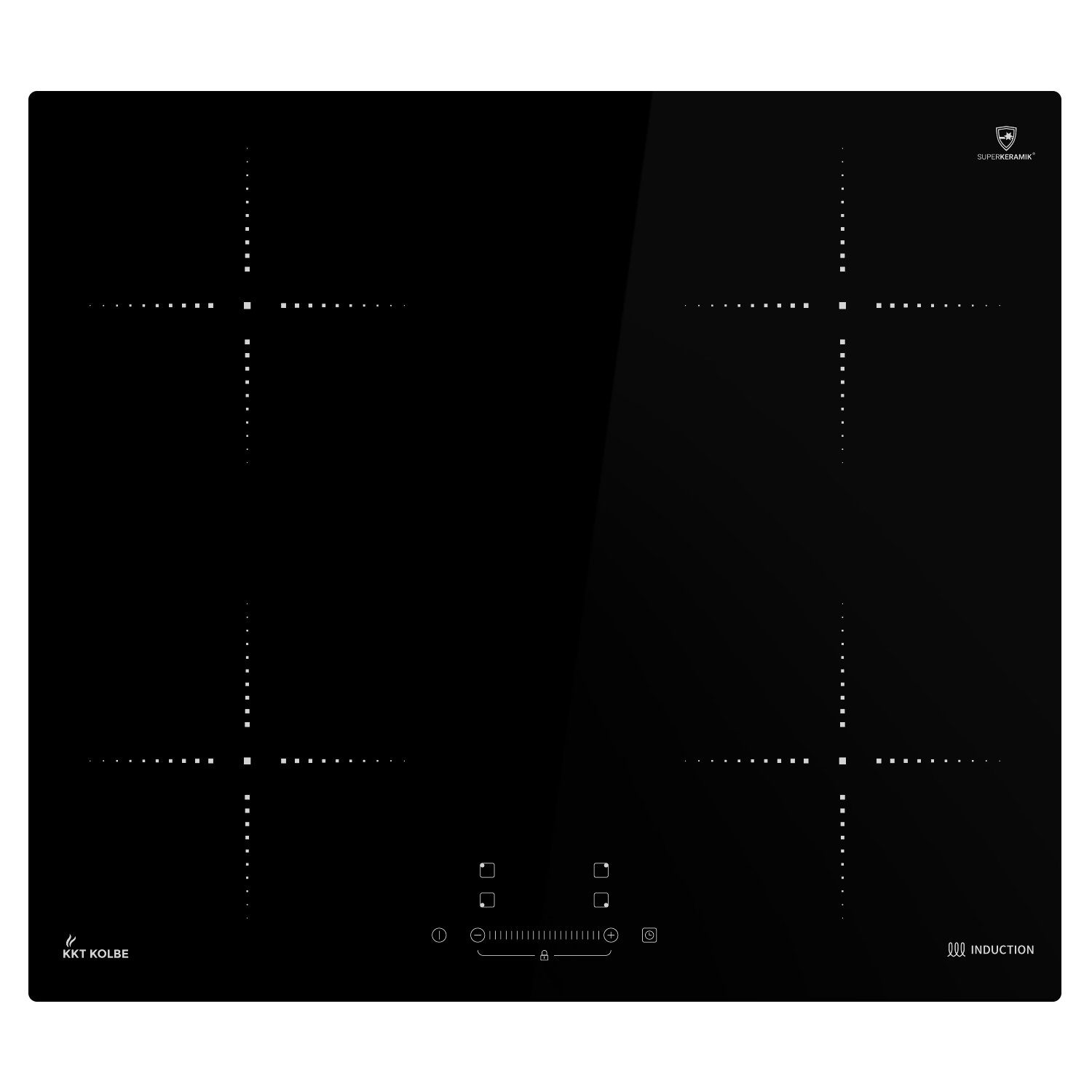 KKT KOLBE Induktions-Kochfeld IND5900B, 59cm / Autark / 9 Stufen / 4 Zonen / Touch Control / LED-Anzeige