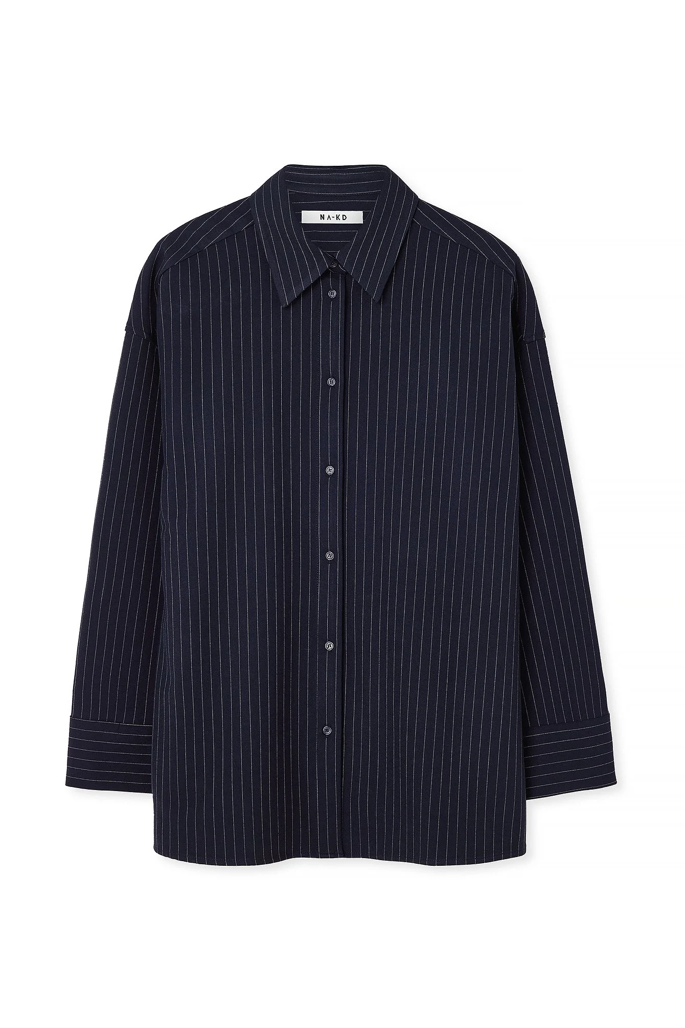 Gestreifte oversized Hemdbluse