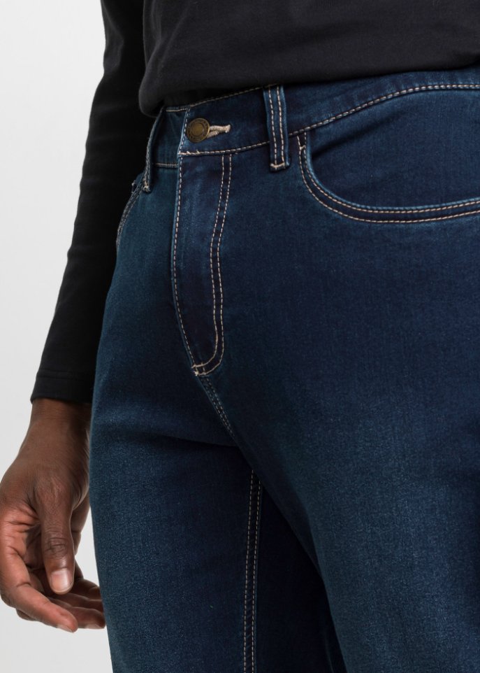 Slim Fit Thermojeans mit Komfortschnitt, Straight