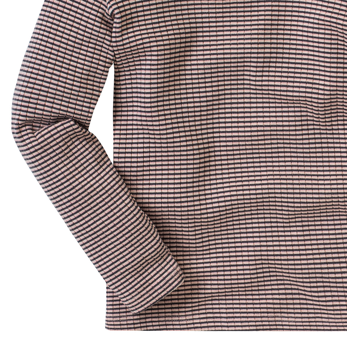 Mädchen Langarmshirt mit Rippstruktur