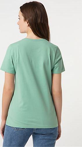 SOMWR T-Shirt T-Shirt With Square Slim Straw Print