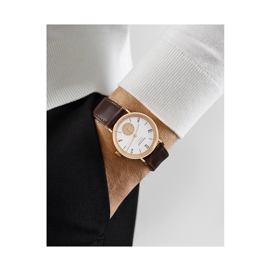 Nomos Glashütte Unisexuhr Tangente Roségold neomatik - 175 Years