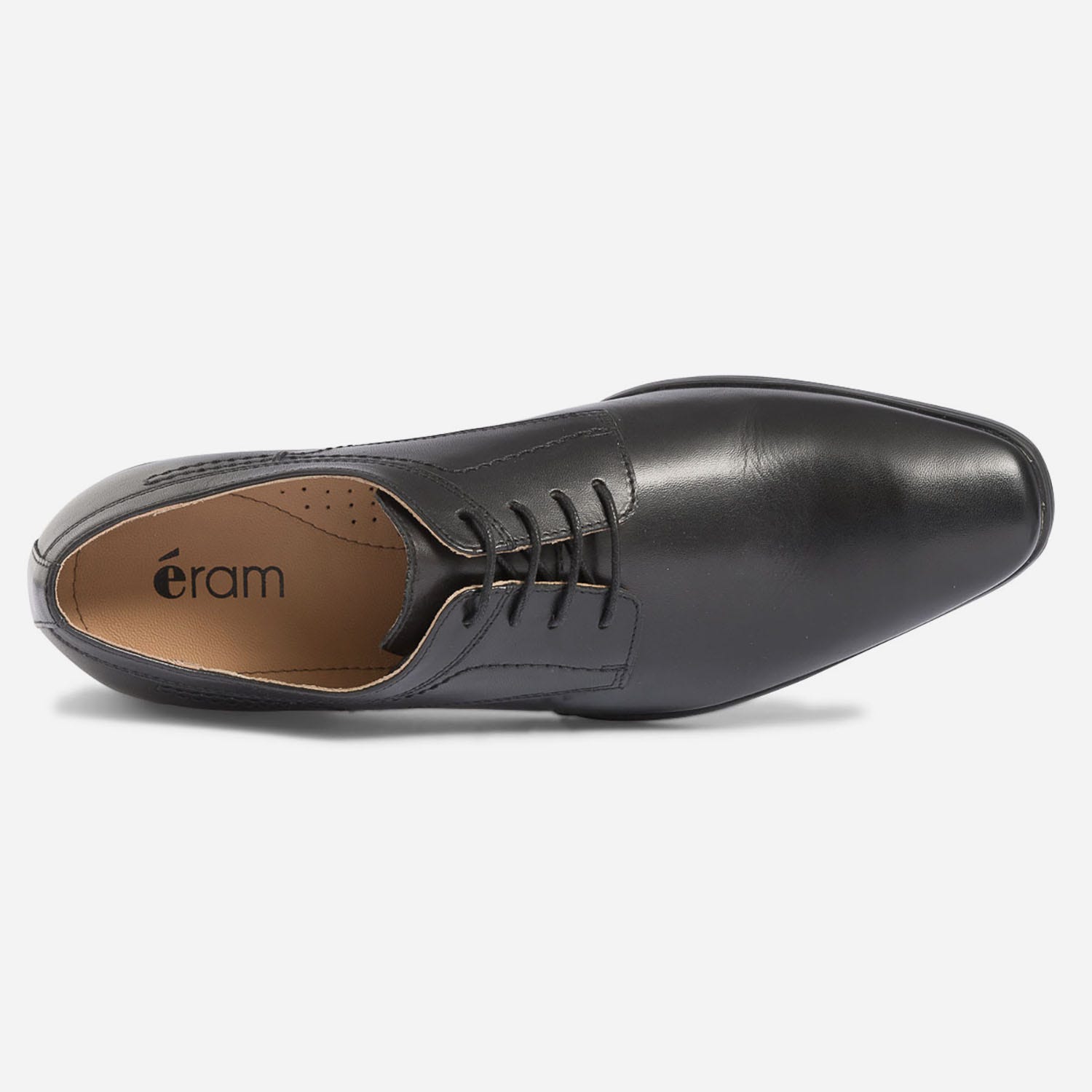 Derby noir en cuir