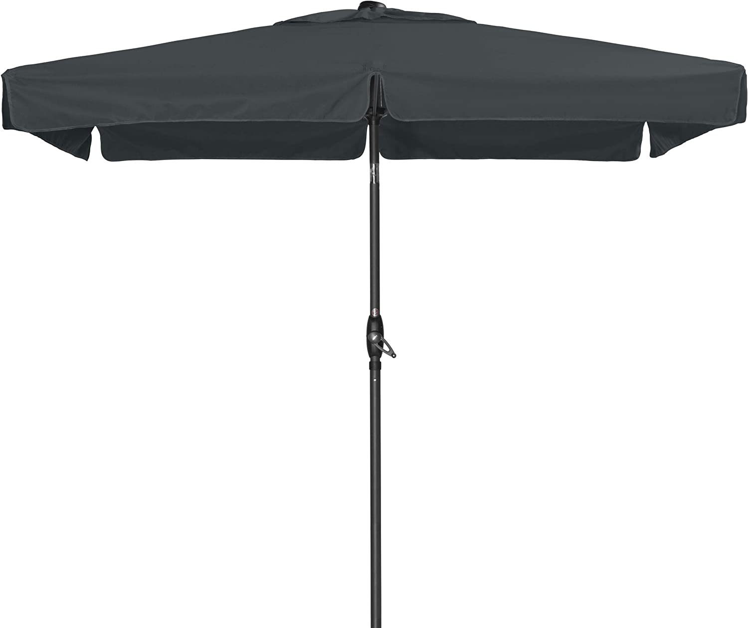 derby Rechteckschirm Basic lift 210x140 cm anthrazit Sonnenschirm Balkonschirm, LxB: 140,00x210,00 cm, abknickbar, höhenverstellbar, wasserabweisend