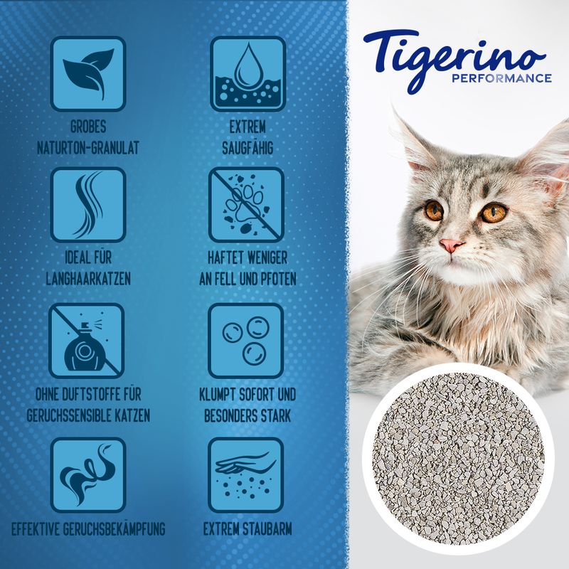 Tigerino Performance XL-Grain Sensitive Katzenstreun | bitiba %