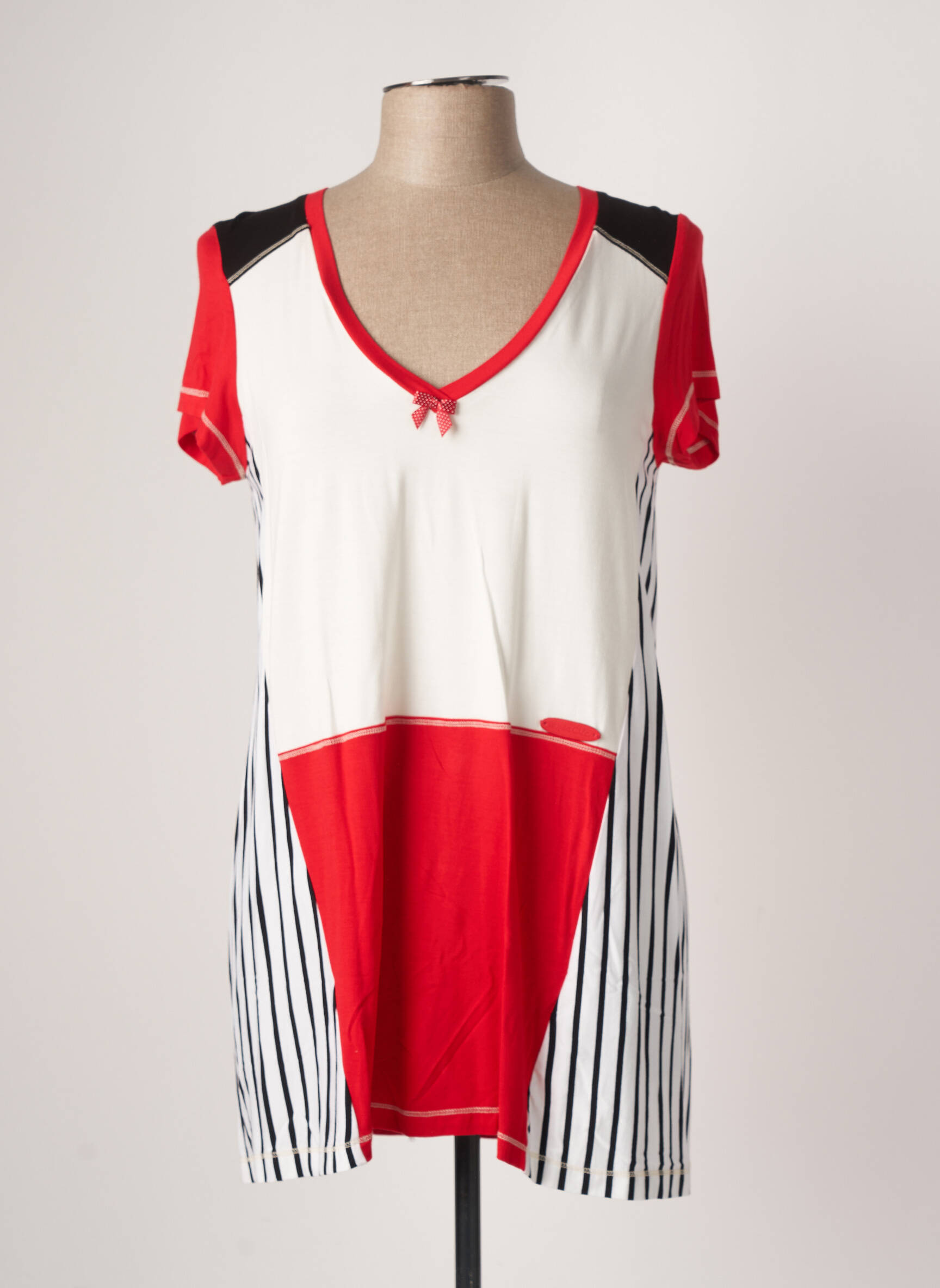 Poupee Chic Tuniquemanchecourte Femme couleur rouge