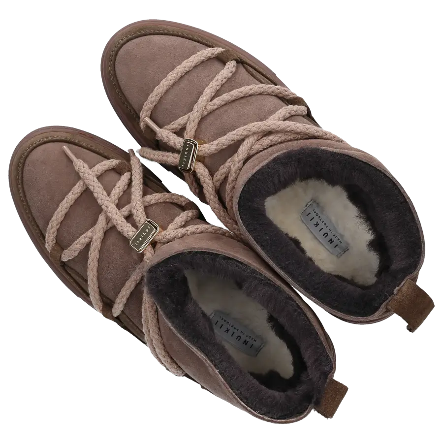 INUIKII - Snowboots CLASSIC LOW Veloursleder - grau