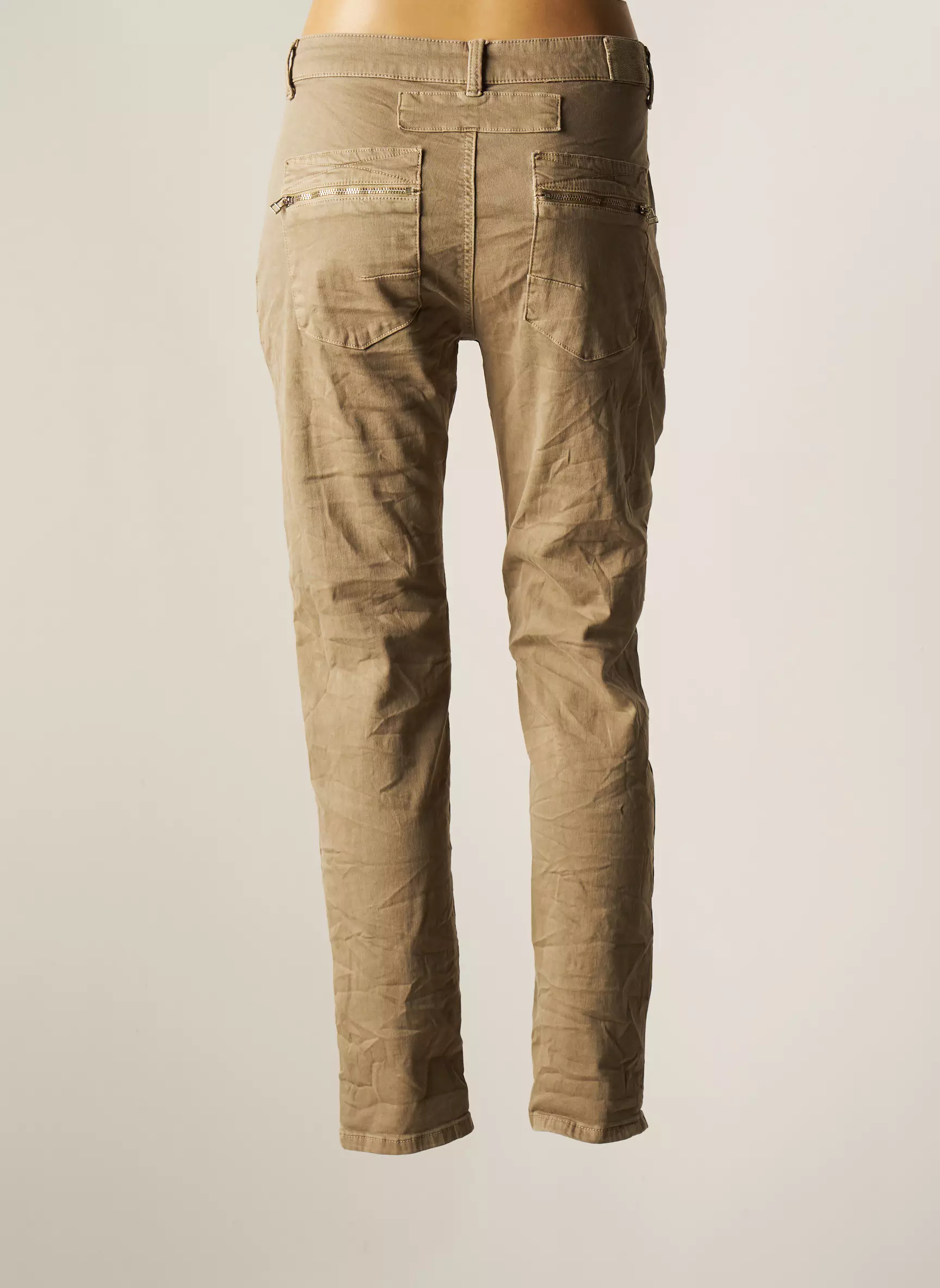Melly   Co Pantalons Slim Femme couleur vert