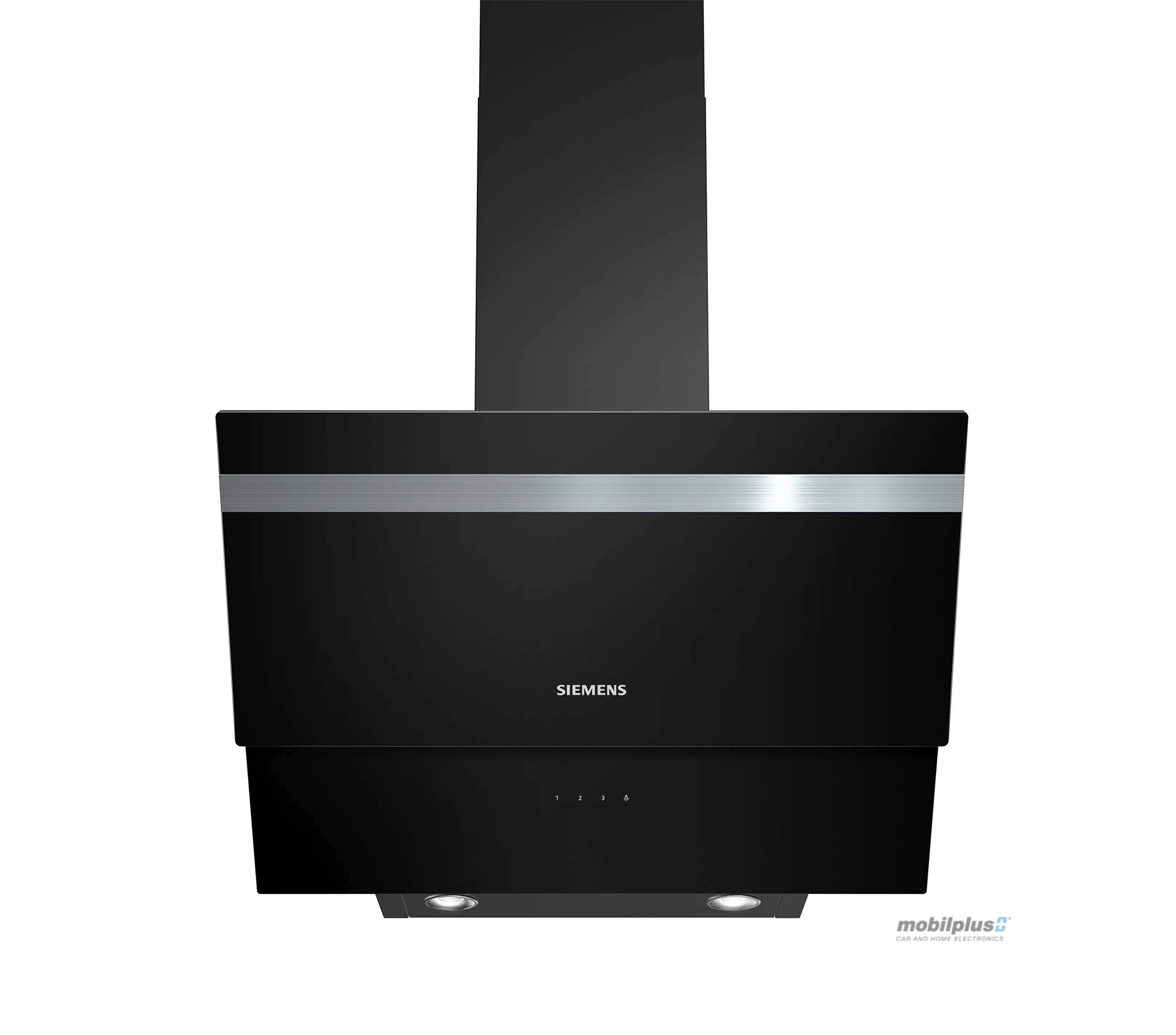 SIEMENS Kopffreihaube Serie iQ300 Siemens LC65KA670 iQ100 Kopffreihaube 60cm schwarz, LC65KA670, Randabsagung, Intensivstufe