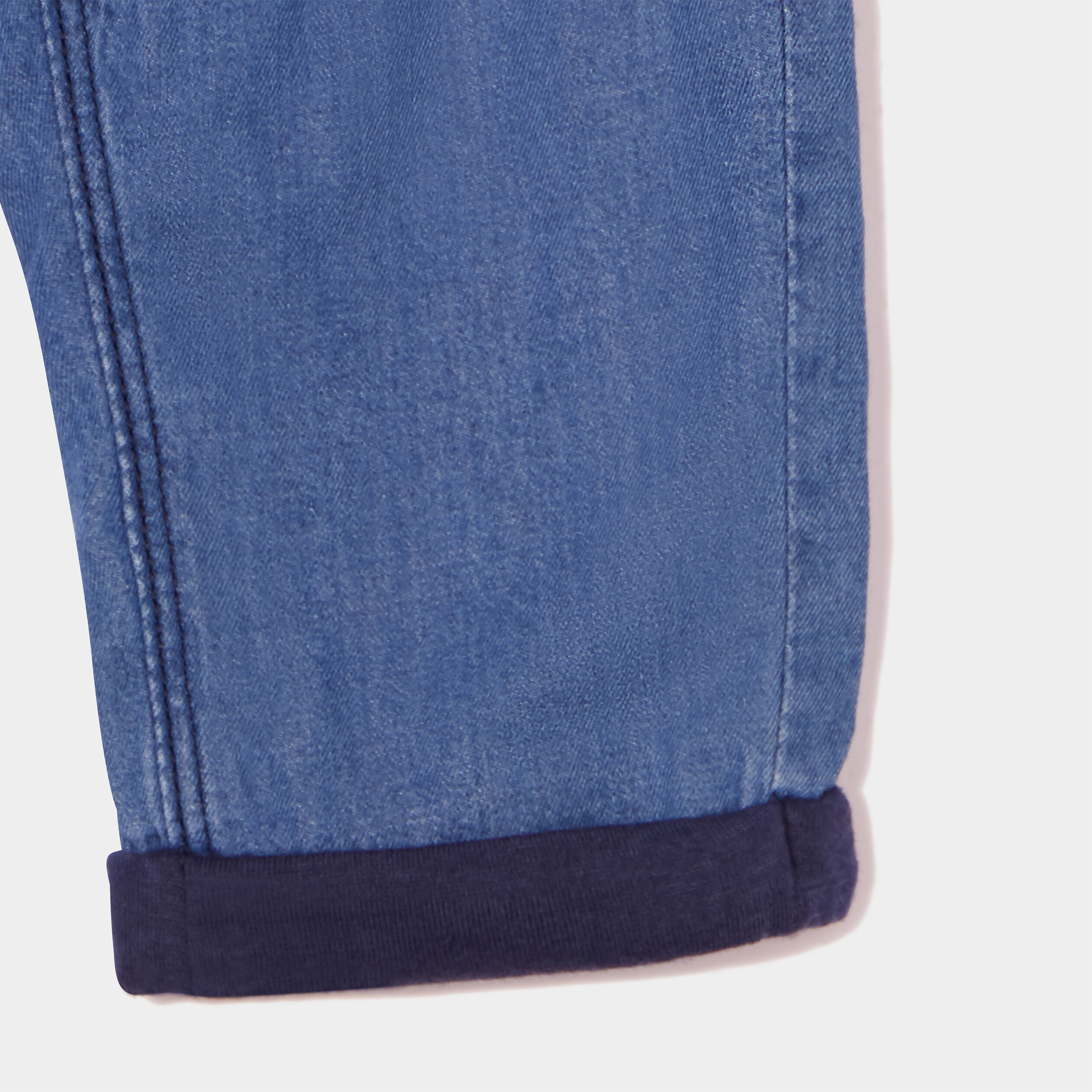 Jeans regular taille élastiquée denim double stone bébé garçon | La Halle
