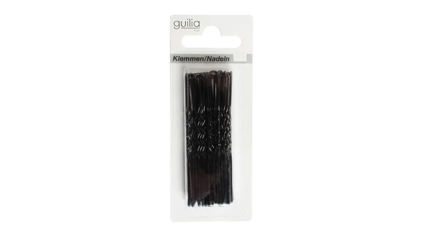 Guilia Gewellte Haarnadel Schwarz 6 cm