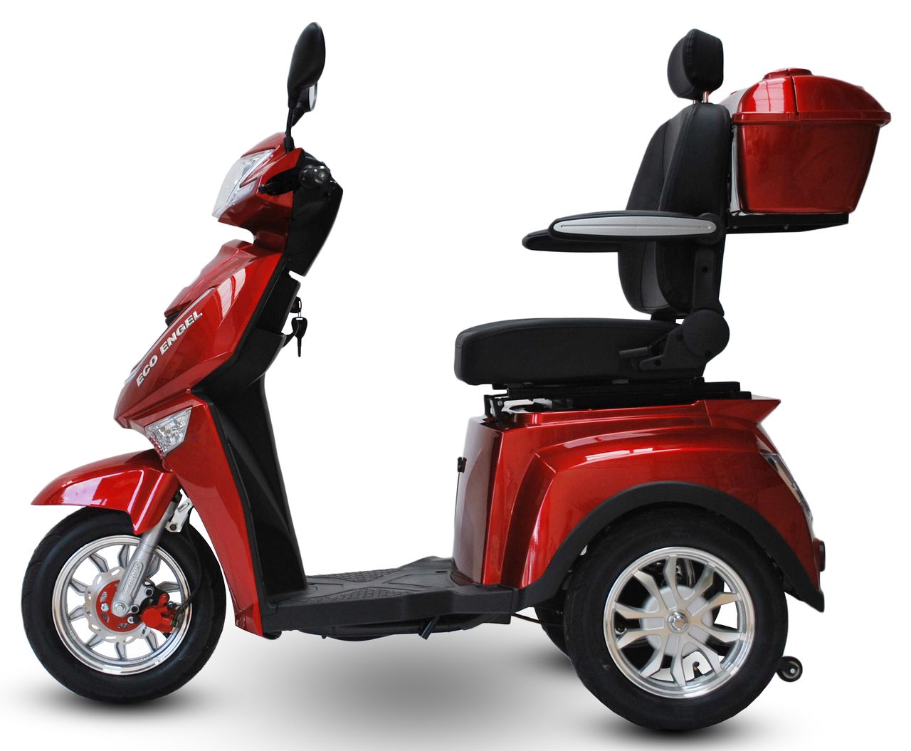 ECO ENGEL Senioren Roller ECO ENGEL 504 Rot, Blei Akku, 25 KM/H
