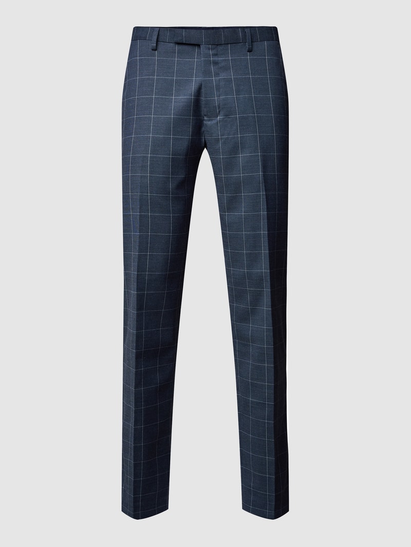 Anzughose mit Stretch-Anteil in gerader Passform in marineblau